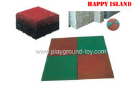 China Outdoor Rubber Playground Mats , Playground Floor Mat For Kindergarten distributor