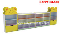 China Colorful Melamine Board Kindergarten Classroom Furniture Children Book Cabinet distributor