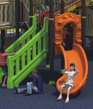 Kids Outdoor Play Equipment Children Slide Equipment  International Certifications