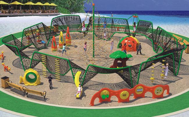 Customized Adventure Playground Equipment For Amusement Park