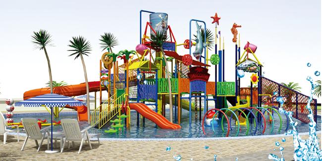 Commercial Water Slides , Fun Water Parks Customized Outdoor Fiberglass Kids