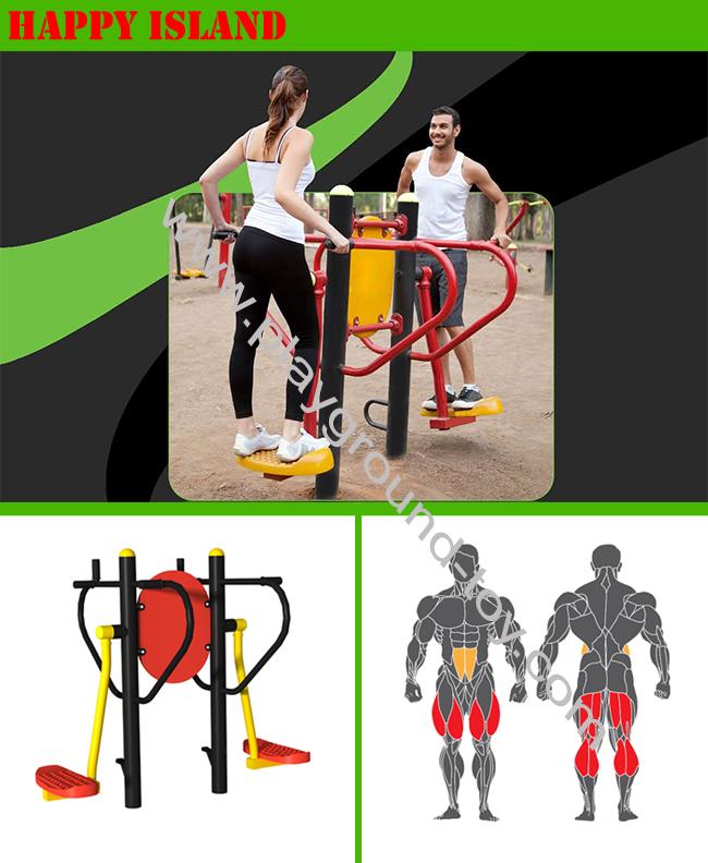 3.0mm Galvanized Steel Outdoor Gym Equipment For Workout Art