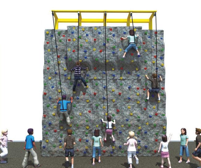 Vertical Outdoor Kids Climbing Equipment , Childrens Climbing Frames For Their Competition