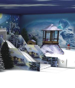 Snow Castle Theme Indoor Playground Equipment For Recreational Large Children Commercial Park