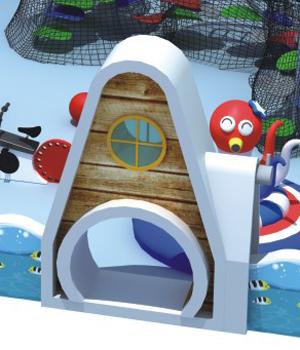 Indoor Playground For Kids , Childrens Playground Equipment Pirate Ship Series