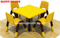 Imported Plastic Kindergarten Classroom Furniture Square Learning Table supplier