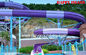 Fiberglass Big Water Slide Water Amusement Park For Amusement Park supplier
