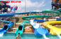 Multi-Slides Rainbow GRP Water Park Equipments , Custom Water Slides From Top Classic Water Park supplier