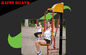 Butterfly Stly Galvanized Steel Outdoor Gym Equipment For Arms Sporting supplier