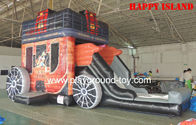 China Car Theme Kids Inflatable Bouncer Slide With 0.55mm PVC For Amusement Park RQL-00304 distributor