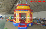 China Birthday Cake Outdoor Inflatable Bouncers , Bounce House Inflatables  Castle For Kids RQL-00506 distributor