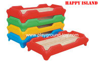 China Kindergarten Classroom Children Bed Furniture Plastic / Wood Bed Preschool  Day Care distributor