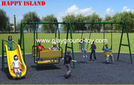 China 3.0mm Thickness Galvanized Steel Children Swing Sets For Park RKQ-156D distributor