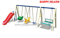 China Wave Plastic Slide Children Swing Sets , Outdoor Swing Sets For  Park RHA-15803 distributor