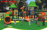China Kids Playground Equipment , Park Entertainment Machine Red Blue distributor