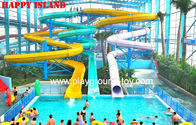China Galvanized Steel Water Park Equipments Kids' Body Water Slides Fiberglass Pool Slides distributor