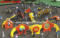 Outdoor Kids Climbing Equipment , Childrens Climbing Equipment With Frames And Climbing Security Fence for sale