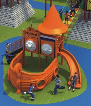 Food Class Material Outdoor Playground Equipment For Schools