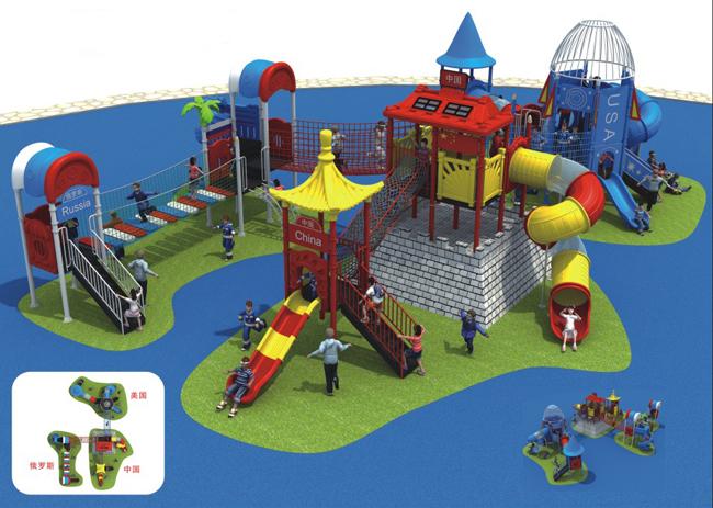 Imported Plastic Outdoor Playground Equipment For Kids