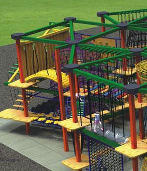 Safe Outdoor Adventure Playground For Park / School /  Mall