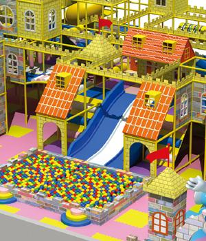 Toddler  Kid  Indoor Playground Equipment With Food Grade Material LLDPE Castle Series