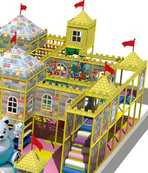 Toddler  Kid  Indoor Playground Equipment With Food Grade Material LLDPE Castle Series