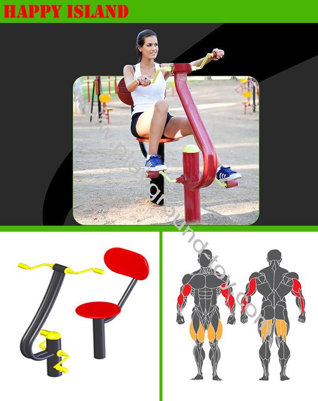 Seat Bicycle Open Air Gym Equipment Outdoor Body Trainer For Workout Art