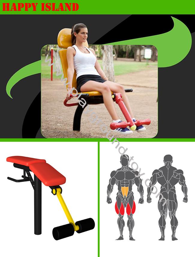 Leg Lift Outdoor Body Excercise Machines , Outdoor Exercise Equipment