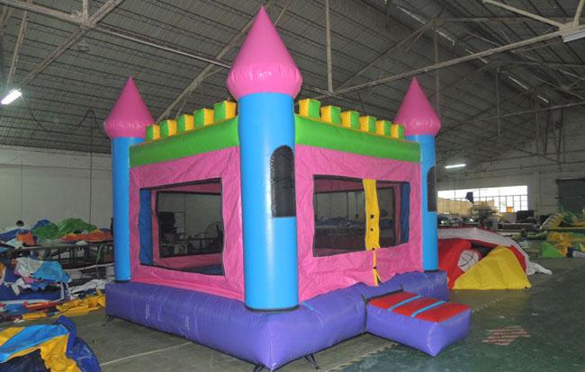 Indoor Kids Commercial Bounce Houses Castle With Slide For Kindergarden / Family Party RQL-00503
