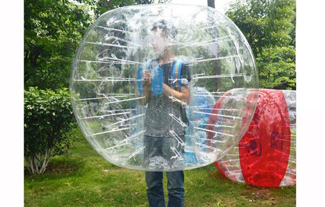 PVC / TPU Kids Inflatable Bouncer Bumper Bubble Ball Zorbing 0.8mm  For Family RXK-00103