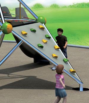 Outdoor Kids Climbing Equipment For Kids , Kids Garden Climbing Frames For Amusement Park