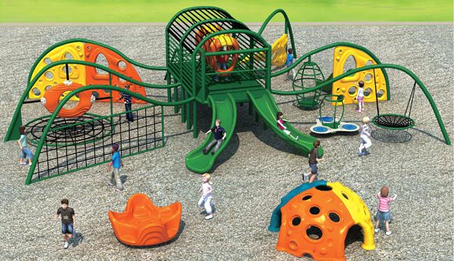 Playful Attractive Garden Climbing Frame Kids Indoor Climbing Equipment  For Outdoor Public Park Garden