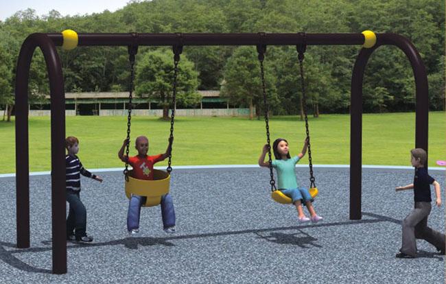 U Flexible Flyer Swing Set Kids Swing Sets Galvanized Steel Outdoor Children