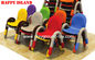 Early Childhood Classroom Furniture Kids Chair Plastic Pipe Frame PP Plastic Material supplier