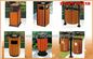 cheap  Steel Or Solid Outdoor Trash Cans Wood Dustbins For Park With Ashtray